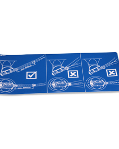 Aufkleber INT: FV-Rohr falsch/richtig am Schneckenkastenunt.